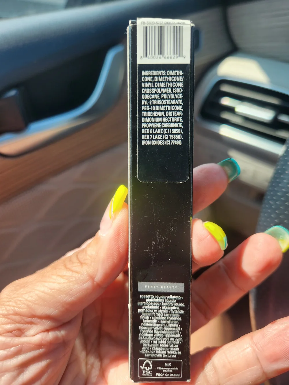 Fenty Beauty Lip Luxe Liquid Color — H.B.I.C. Deep Garnet Red